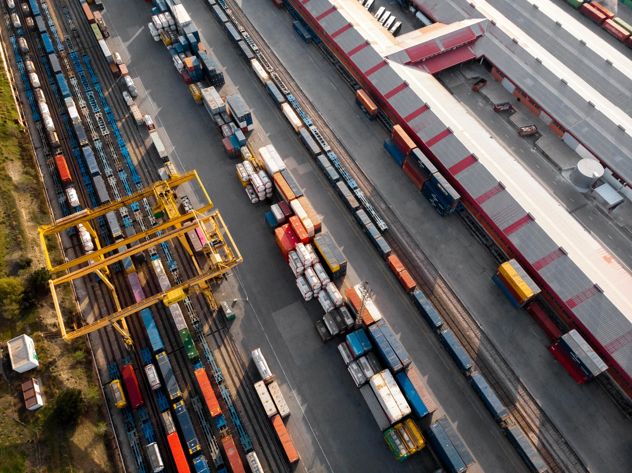 ZAMMLER container terminal, aerial view
